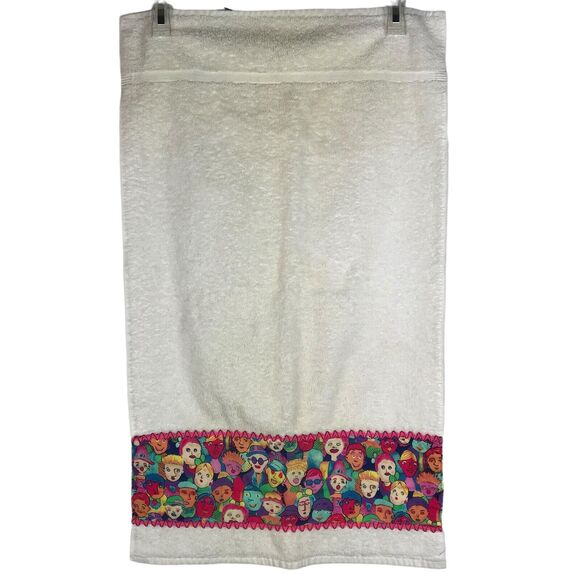 Vtg Cannon Royal Family Classic Towel Set 2 Bath & 2 Hand Mod Illustrated Faces - Picture 13 of 16